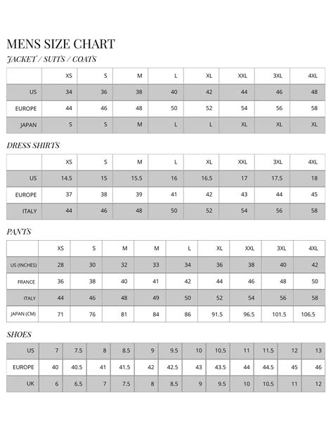 dior pants size chart|dior size chart clothing.